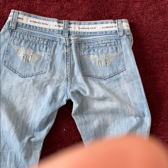 A J Armani Vintage Women’s distressed denims - Picture 4 of 5